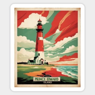 Prince Edward Island Canada Vintage Poster Tourism Sticker